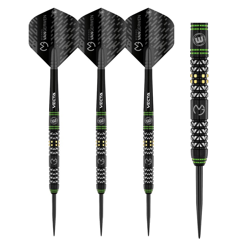 WINMAU Michael Van Gerwen MvG Vantage Tungsten Steeltip Darts Set
