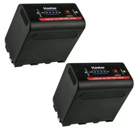 Kastar 2x Kastar F980pro Battery for Sony NP-F970 NEX-FS100 Z CAM E2 LED Light  Monitor
