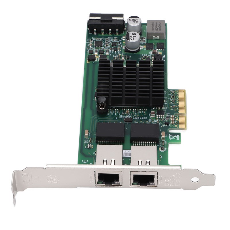 Network Card PCIE X4 Rj45 10/100/1000Mbps Gigabit Dual Port Electric
