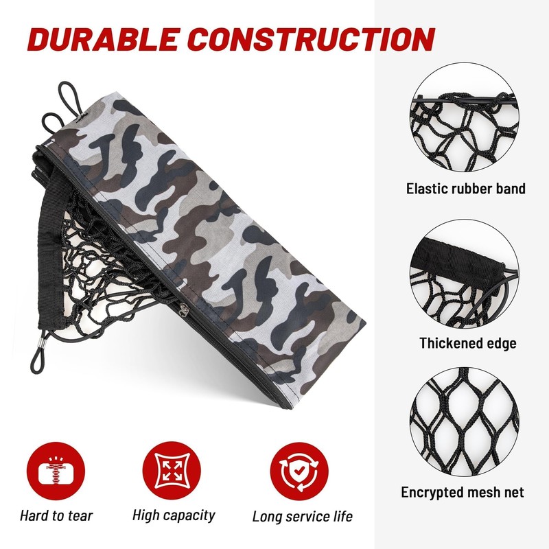 RED WOLF Upgraded Envelope Cargo Net with Storage Bag Fit