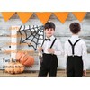 Hanerdun Kids Suspender Bowtie Sets Adjustable Suspender With Bow Ties