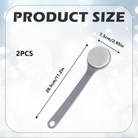 2 Pcs Long Handled Sponge, Lotion Applicator for Back, Sponge on A Stick for Bathing, Easy Self-Application, Shower-Friendly & Portable Design for Hard-to-Reach Areas