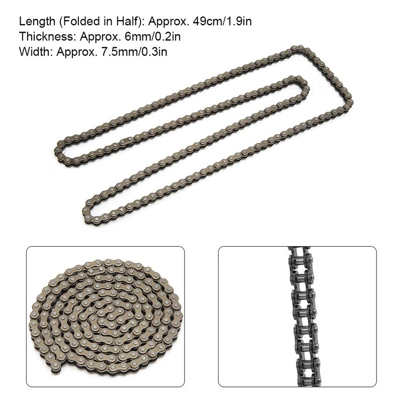 25H Chain, High Strength Bike Chain for 47cc 49cc Pocket