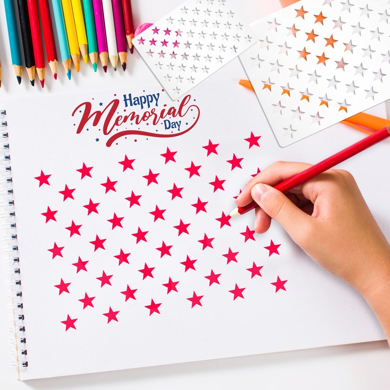 Large Star Stencils Independance Day Decor 50 Star Stencil American