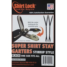 Super Shirt Stay Garters Stirrup Style