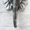 Darthome Ltd Silver Elephant Head Bust Wall Mounted Home Statue