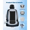 COMFIER Black 12V Cooling Car Seat Cover Cushions, Front Seat