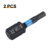 sourcing map 2pcs H1/8 SAE Hex Screwdriver Bit 1/4" Hex