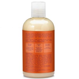 SheaMoisture's Mango and Carrot Extra-Nourishing Shampoo gently cleanses and detangles children's fine and delicate hair. Helps nourish and strengthen hair, while protecting against breakage.