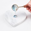 CRASPIRE Marble Pattern Coasters Heart-shape Absorbent Ceramic Coasters Ceramic Stone