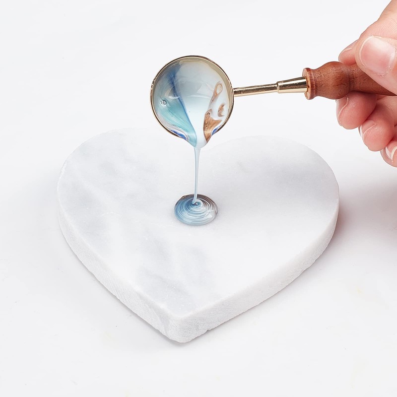 CRASPIRE Marble Pattern Coasters Heart-shape Absorbent Ceramic Coasters Ceramic Stone