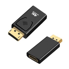 XINXINGDINGSHENG 2PCS Display Port to HDMI Adapter, 4K/30HZ DP to HDMI Converter, HD Gold-Plated Display Port to Hdmi Adapter, Compatible with HDTV, Monitor, Projector, Laptop, Desktop