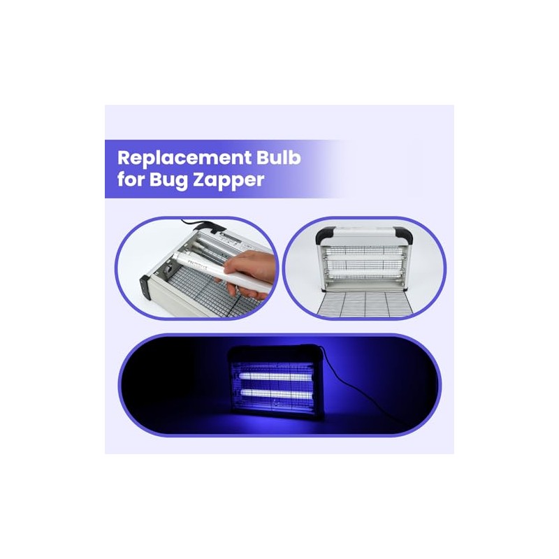 LiBa Bug Zapper Replacement UV Lamp Bulb - 10W Light