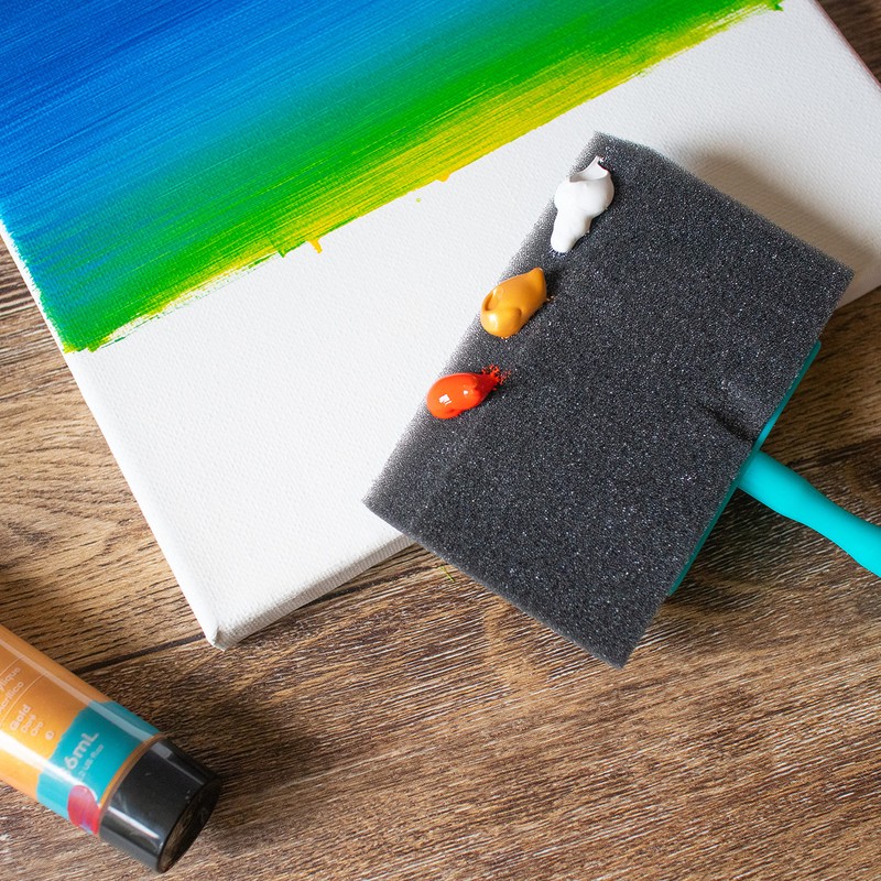 Mont Marte Foam Hobby Brush 25mm,50mm,75mm,100mm 5pc Poly Bag (100mm