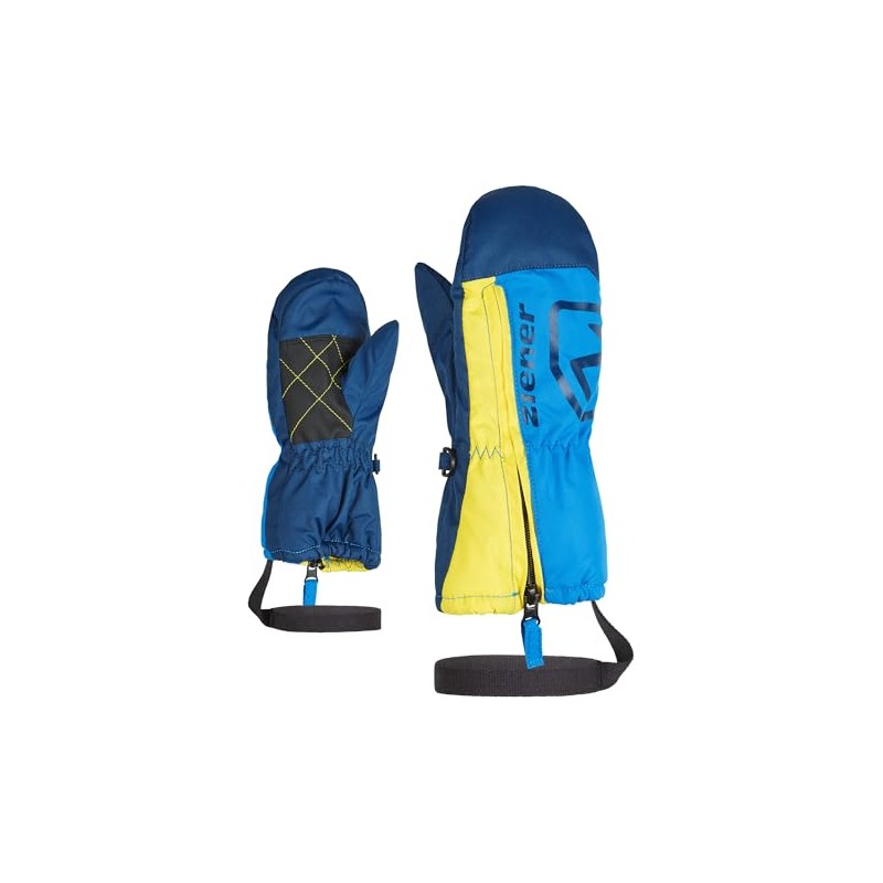 Ziener Baby Leon Ski Gloves / Winter Sports Breathable Leash,