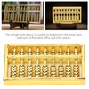 Chinese Mini Brass Abacus 9 Speed Educational Maths Calculator Tool