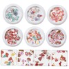BIUDECO Wood Pulp Nail Art Stickers Christmas Themed Decorations for