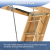 Attic Ladder Hinge Replacement Kit Left & Right,PR315500-RH & PR315500-LH