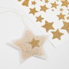 Glitter Stickers, sheet 10x24 cm, approx. 110 pc, gold, stars,