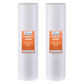 iSpring 5-Micron 20” x 4.5” Whole House Water Filter Cartridges, High Capacity Sediment Filter, Model Number: FP25BX2