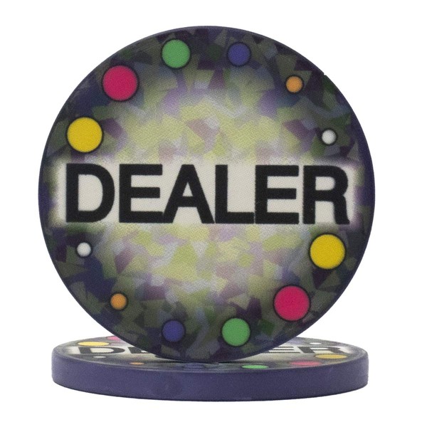 DA VINCI Large 2 Inch Ceramic Texas Holdem Poker Dealer Button