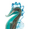 Beachcombers Multi Color Glass Seahorse Figurine Blue