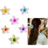 UBIK 6 Haarspangen mit Blumen-Design, schöne Blumen-Haarspangen für dickes Haar,