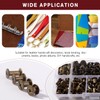 YIXISI 80 Set M5 x 4/6/8/10/12 mm Chicago Binding Screws
