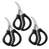 FRUTA Pack of 3 Seafood Scissors Lobster Scissors Multifunctional Stainless