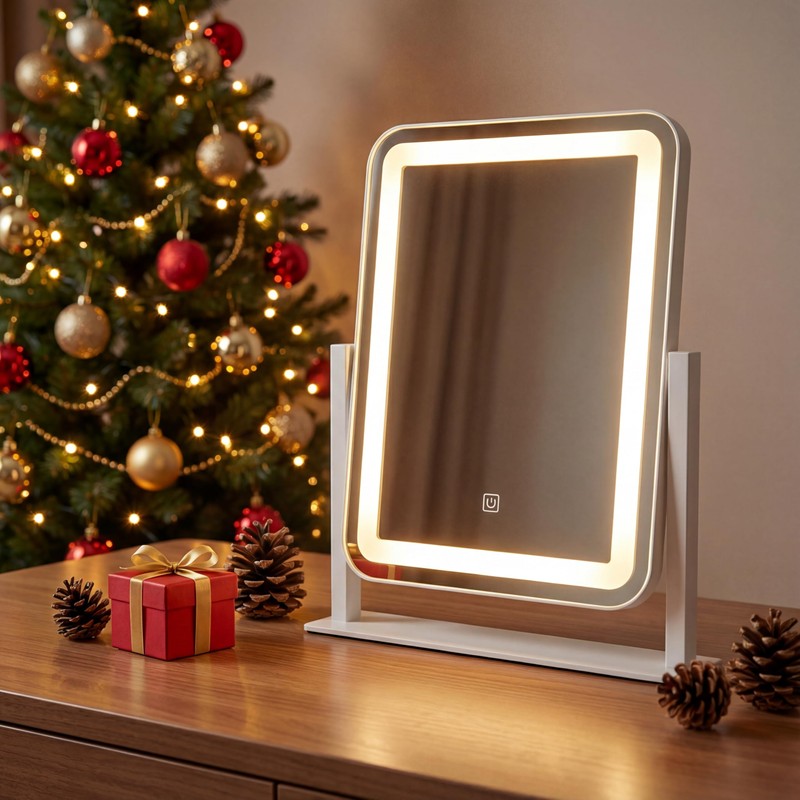 HNV Vanity Mirror with Lights – 15"x13" Large Makeup Mirror