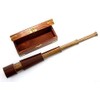 Antique Telescope Antique Brass and Leather Extendable to 50 cm