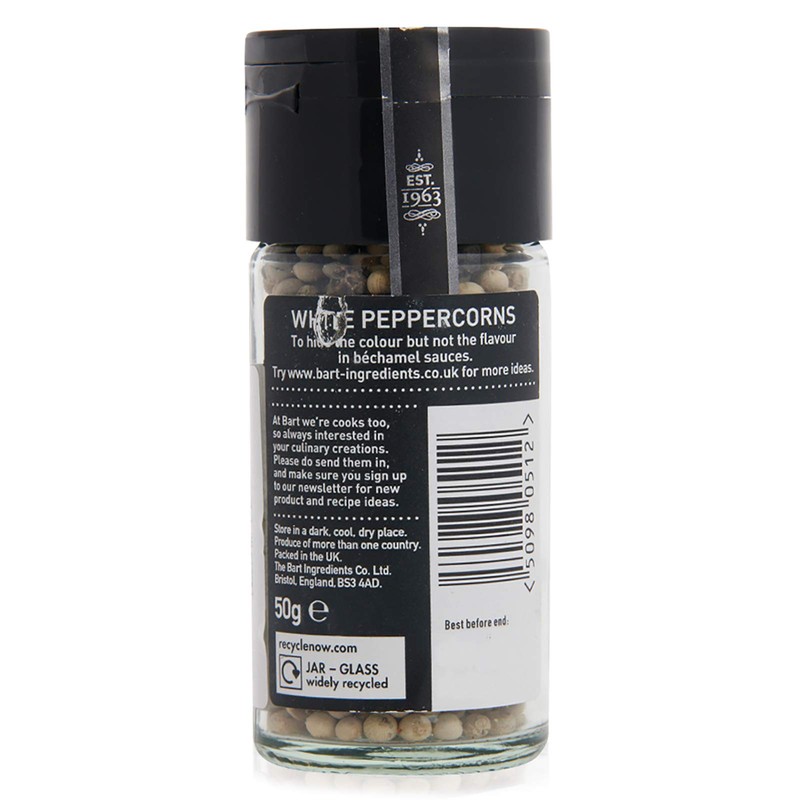 Bart White Peppercorns, 50g