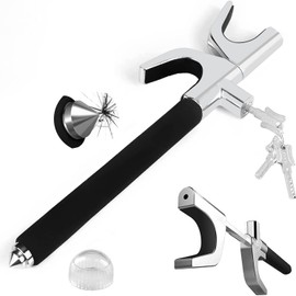 MONOJOY Car Steering Wheel Lock: t he Club Steering Wheel Lock Steering Wheel Club Car Club Steering Wheel Lock - Adjustable Club for Car Steering Wheel with Window Breaker, Universal Fit Vehicles