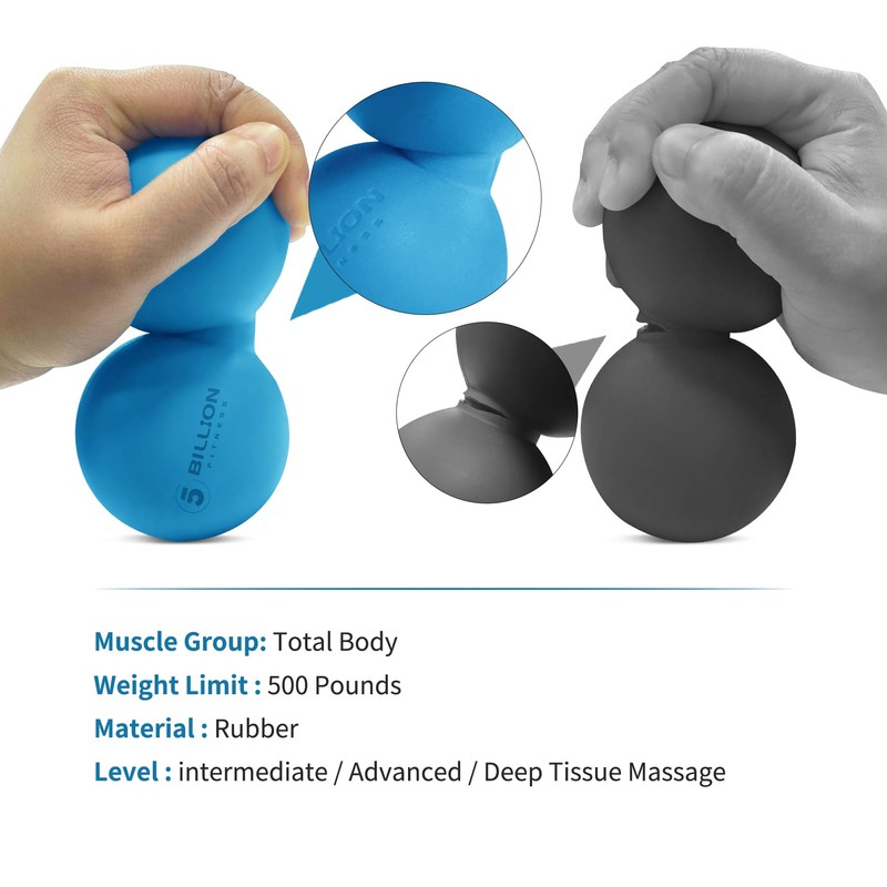 5BILLION Peanut Massage Ball - Double Lacrosse Massage Ball &