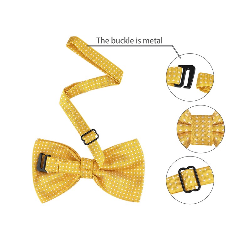 Allegra K One-Touch Bowtie, Polka Dot Pattern, Adult, Formal Bowtie,