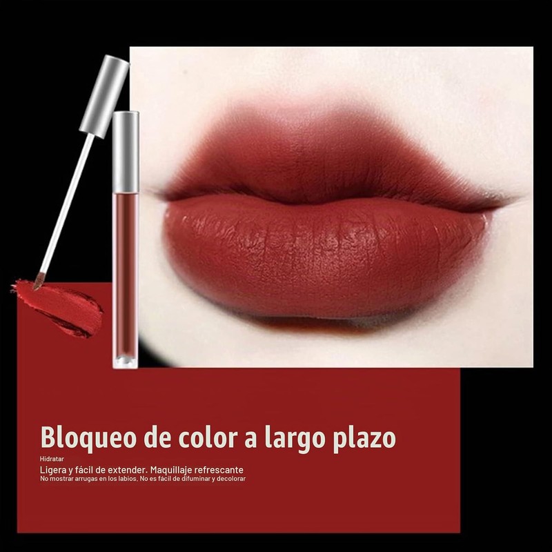 Juego de 16 brillos de labios de color mate, de