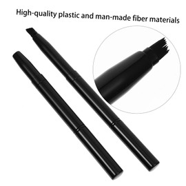 Baluue 2pcs Professional Makeup Brushes Double-ended Brow Brush Angled Eyebrow for Brows