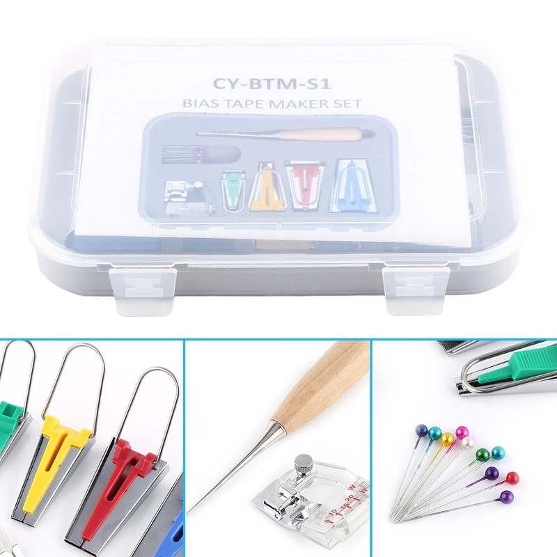 Fabric Binding Sew Multifunction Sewing Bias Tape Maker Set DIY