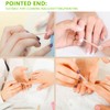 Borogo 110 PCS Orange Wood Nail Sticks & Professional Double