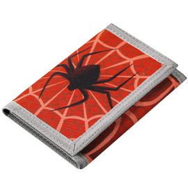 Lamiza RFID Kids Wallet for Boys Girls, Little Boys Wallet for Kids with Magic Sticker, Toddler Wallets for Boy with Coin Pocket, Spider Wallets Boy for Christmas/Birthday Gift Ideas