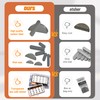 HASAOMOI 375pcs Metric Woodruff Key Assortment Kit, include 200pcs Semicircle