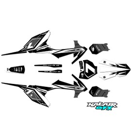 Kalair GFX Graphics Kit for KTM 65SX SX65 (2016-2023) Bash Series White 21 Mil-Dirt Pit Bike Motorcycle Stickers,Dirtbike Racing Decal Automotive Motocross Accessories no Plastics