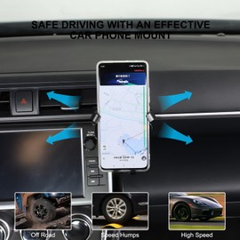 HAPPYHORSE Car Phone Mount Compatible with Toyot@ 86/Subaru BRZ 2022-2024 Car Central Control Right Side Mobile Phone Bracket Phone Holder Phone Mount with Self-Adhesive Base Accessories (Type B)