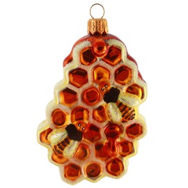 Hamburger Weihnachtsontor - Christmas Tree Decoration - Honeycomb with Bees