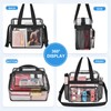 Busiuw Clear Bag for Stadium Events 12x12x6, Clear Tote Bag