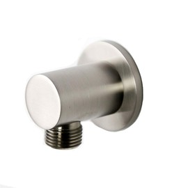 Shower Elbow Shower Wall Supply Elbow for Hand Held Shower Hose,Wall Union Water Outlet for Handheld Shower Head Attachment,Shower System Drop Ell Tub Hose Connector Adapter Replacement Brushed Nickel