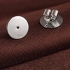 Earring Backs 18K White Gold Plated Sterling Silver Hypoallergenic Earring