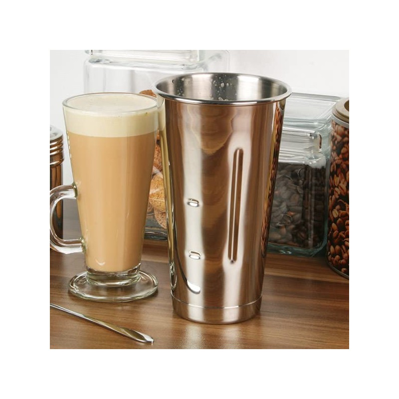 Stainless Steel Malt Cup 30oz by bar@drinkstuff | Milkshake Cup,