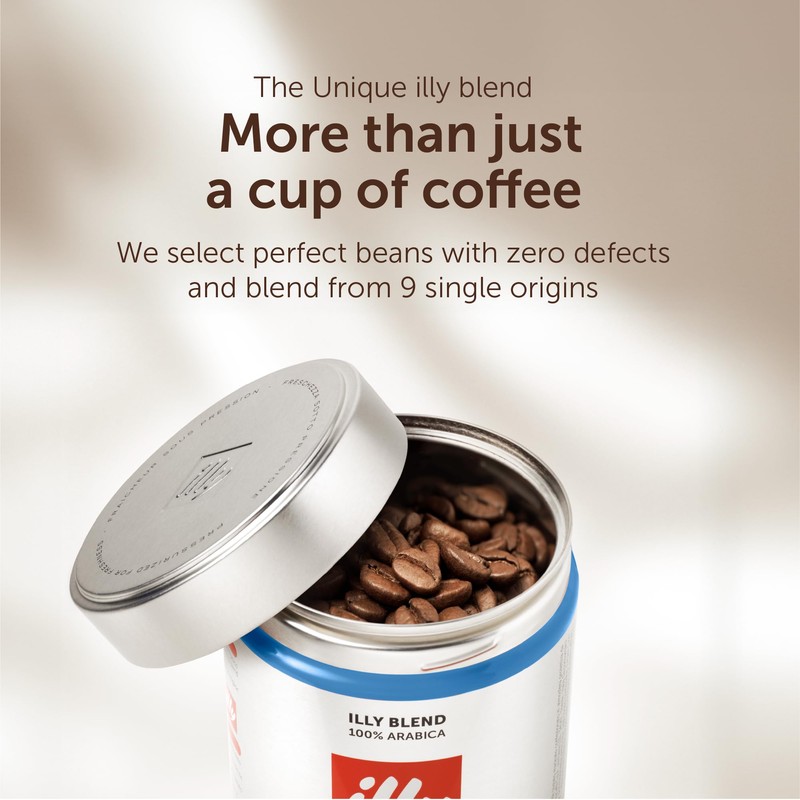 illy Coffee - Decaf Coffee Beans - Medium Roast -