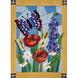 Anchor AL77516 LS Stained Glass Butterfly, Assorted, 20 x 28cm